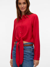 Vero Moda Melaney- Salsa/Melange Tie Shirt